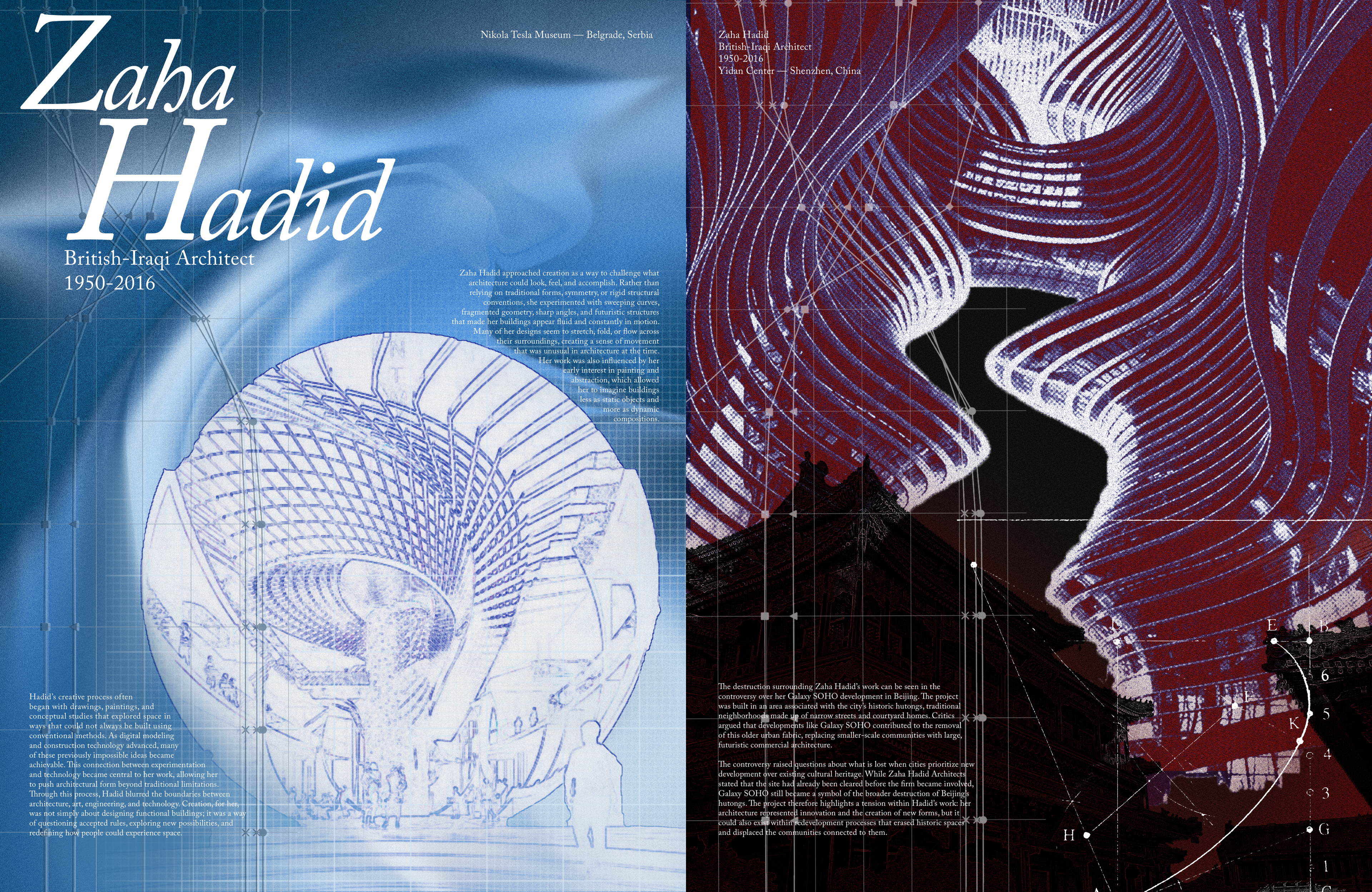 Zaha Hadid Dualities — design by Sean Joyce